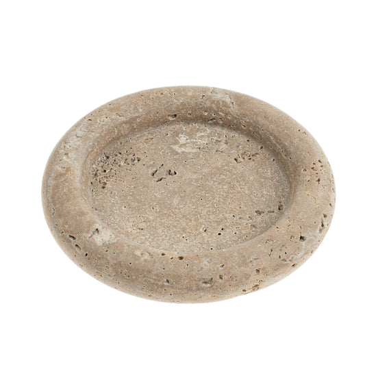 Travertine Round Tray