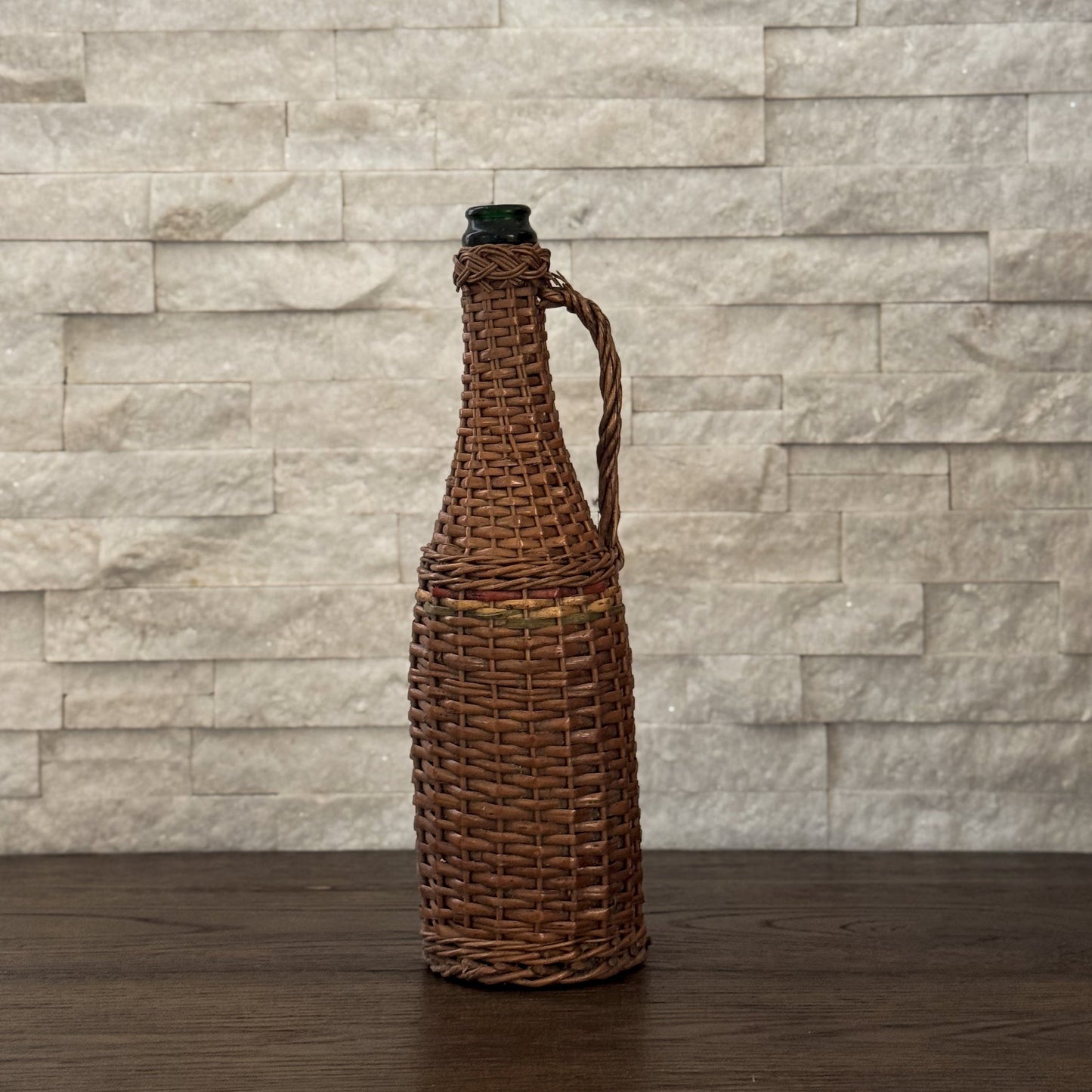 Wicker Covered Wine Bottles