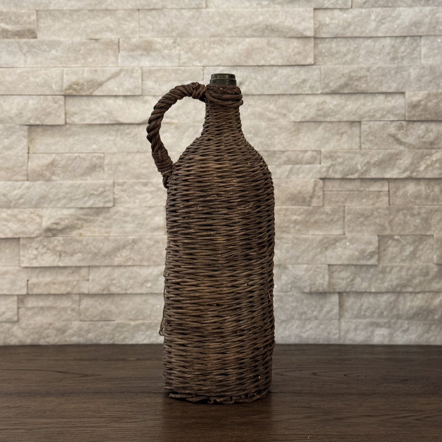 Wicker Covered Wine Bottles