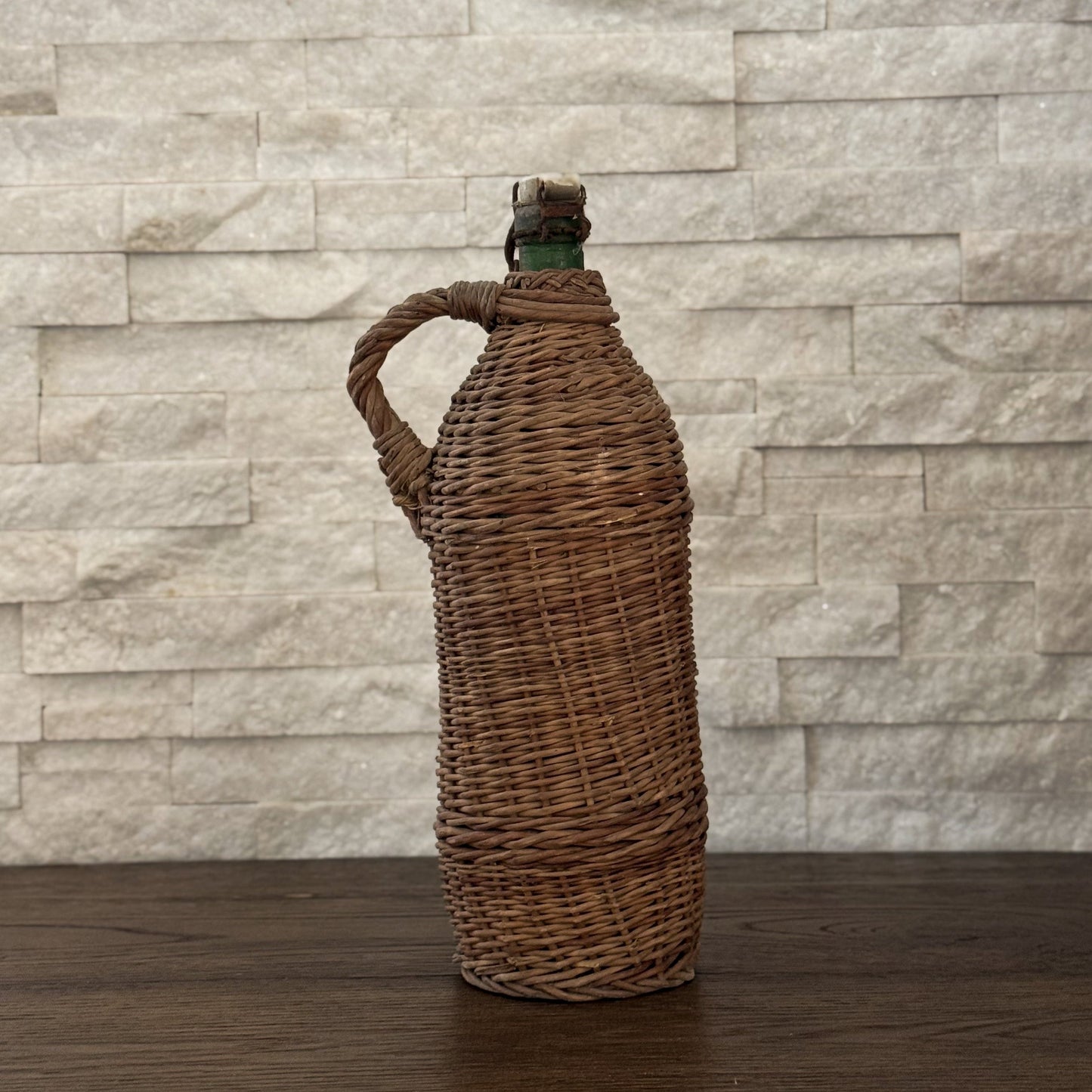 Wicker Covered Wine Bottles