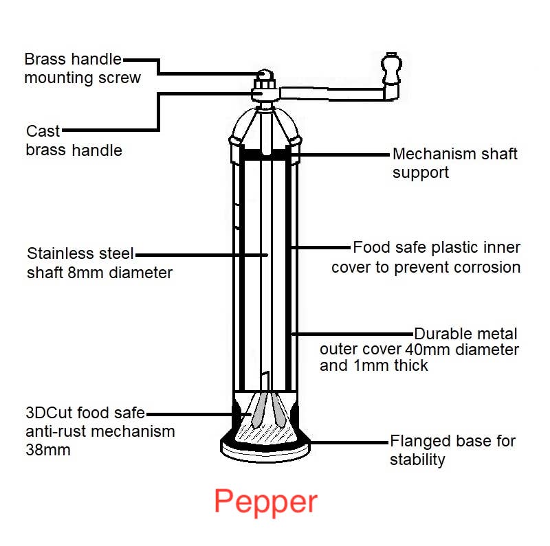 Alexander Pepper Grinder-Chrome